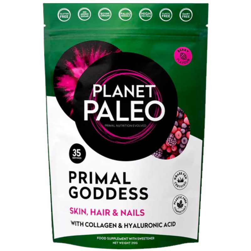 Planet Paleo Κολλαγόνο με Υαλουρονικό Οξύ & Μούρα 'Primal Goddess' (210γρ) Τρόφιμα